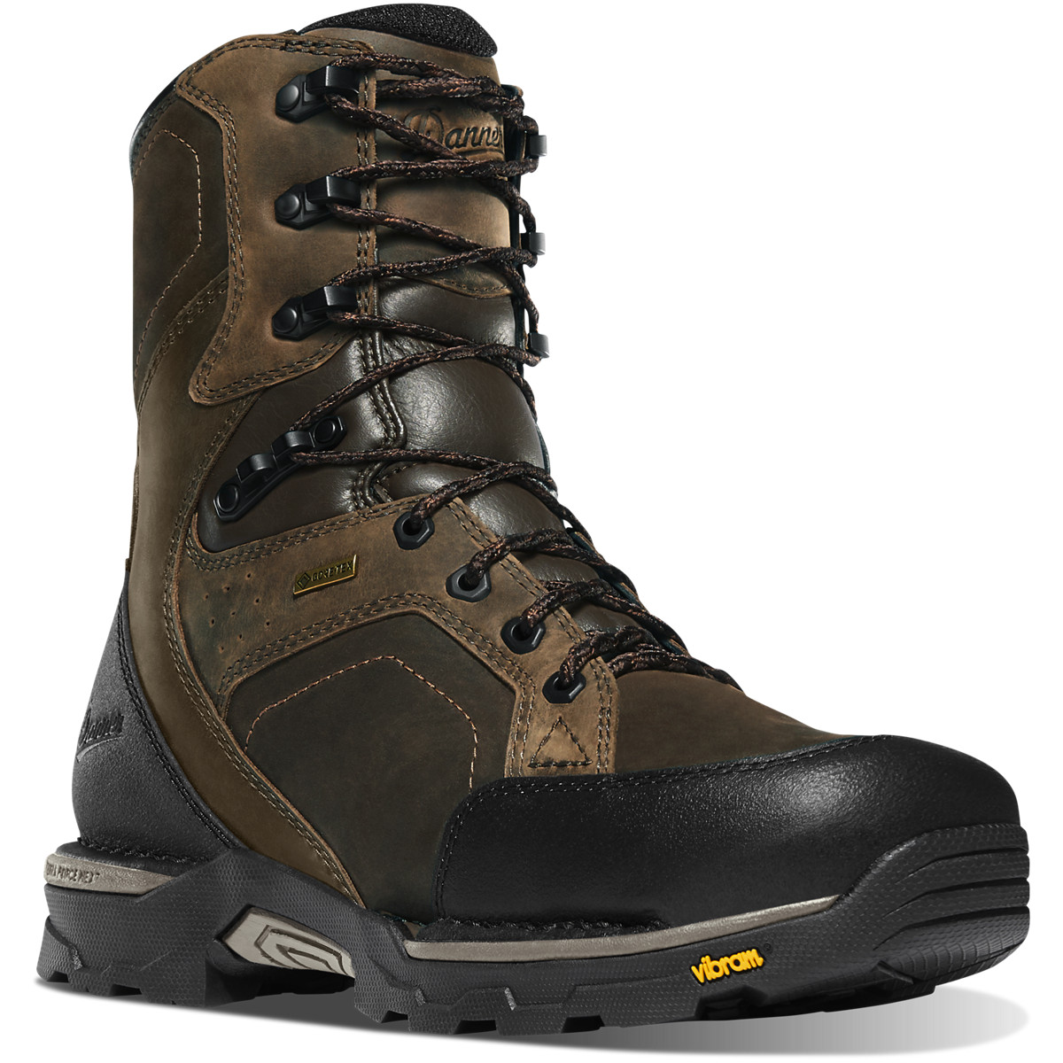 Danner Mens Crucial 8 Work Boots Dark Brown/Black - MIS718064